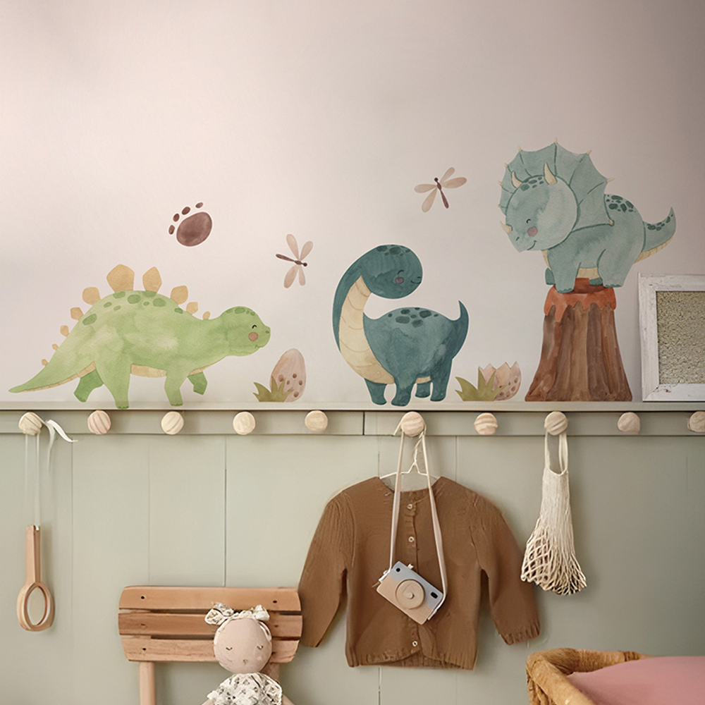Baby Girl Nursery Quotes - สติ๊กเกอร์ติดผนังรูปไดโนเสาร์สติกเกอร์ผนังตัวอักษรไดโนเสาร์เครื่องตกแต่งฝาผนังสำหรับเด็กผู้ชายเด็กเล็กเด็กผู้หญิงสถานที่เลี้ยงเด็กเด็กทารกห้องนอนห้องนั่งเล่นห้องเรียน