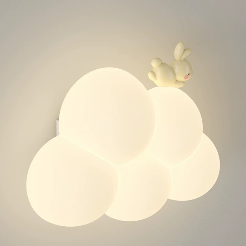 Baby Nursery Wall Lights - ครีมสไตล์การ์ตูนสร้างสรรค์ห้องนอนข้างเตียง Cloud Wall Light สําหรับห้องนอนข้างเตียงเด็กห้องนั่งเล่นทางเดิน