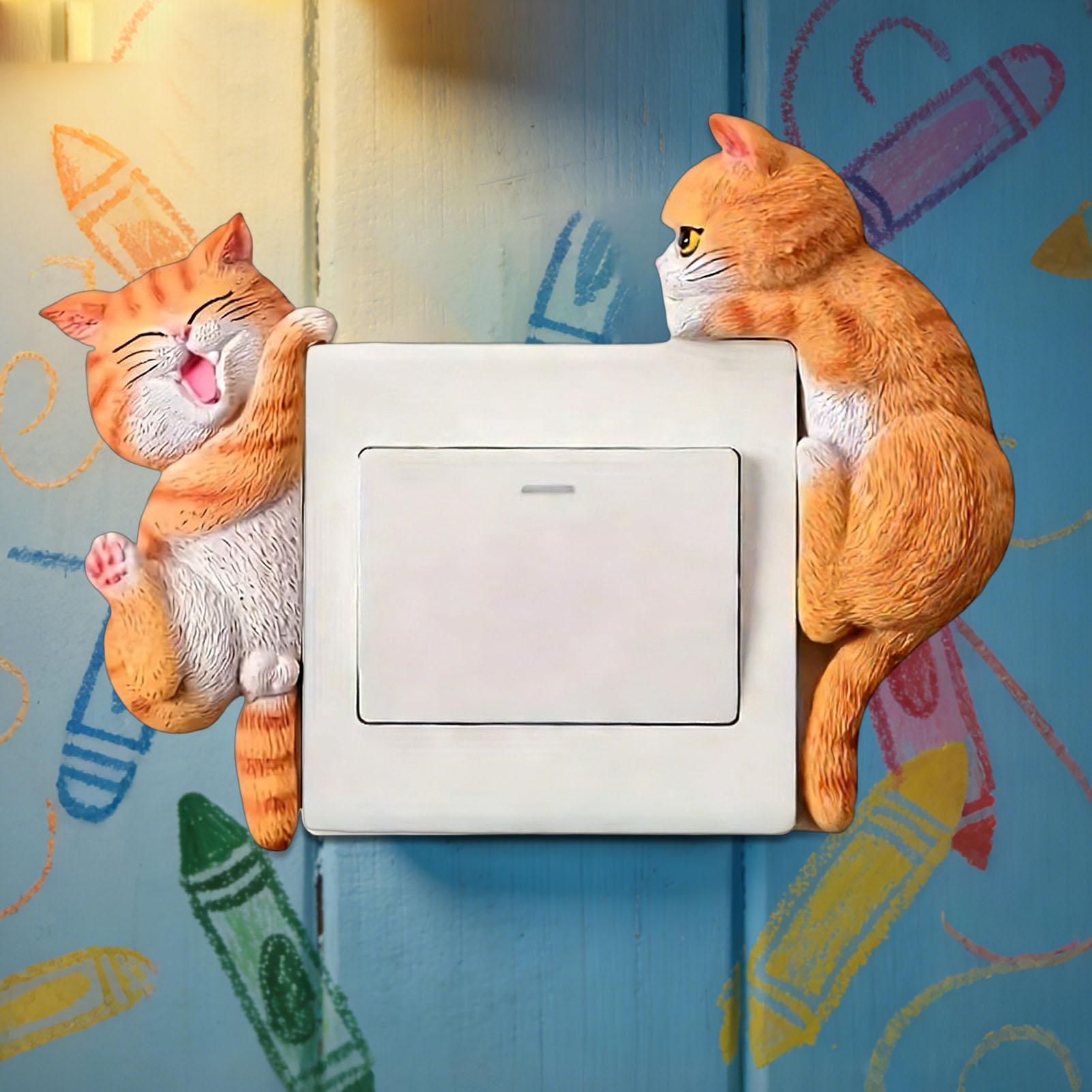 สติกเกอร์ติดไฟรูปแมว 2 ชิ้น แบ - Baby Nursery Wall Lights บทวิจารณ์และราคา