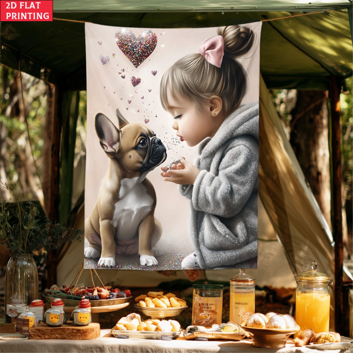 ผ้าแขวนผนังลายเด็กผู้หญิงกับลู - Baby Nursery Decor Girl บทวิจารณ์และราคา