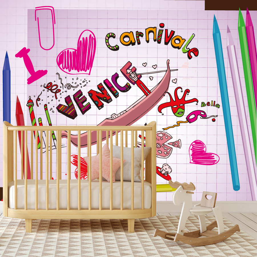 วอลเปเปอร์ลายการ์ตูนติดง่ายแบบ - Baby Nursery Peel And Stick Wallpaper บทวิจารณ์และราคา