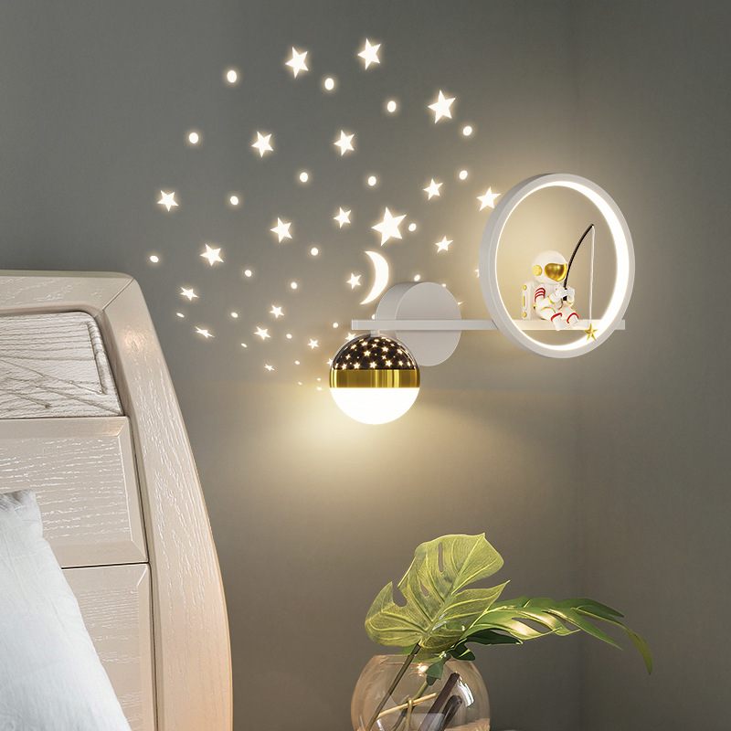 ตกแต่งบ้านโปรเจคเตอร์ดาวโคมไฟต - Baby Nursery Wall Lights บทวิจารณ์และราคา