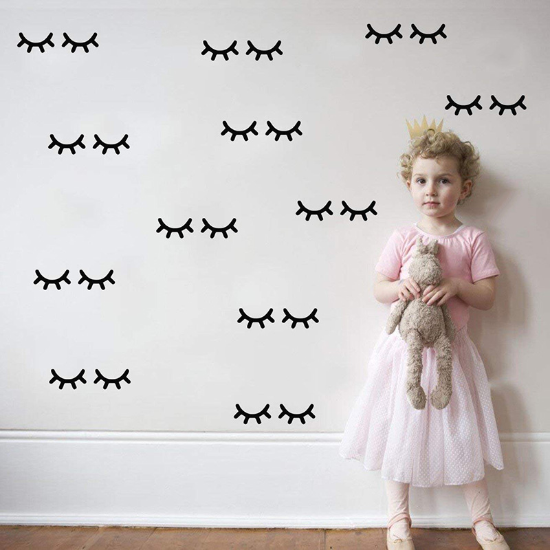 เด็กตกแต่งห้อง Eyelash สติ๊กเก - Baby Girl Nursery Quotes บทวิจารณ์และราคา