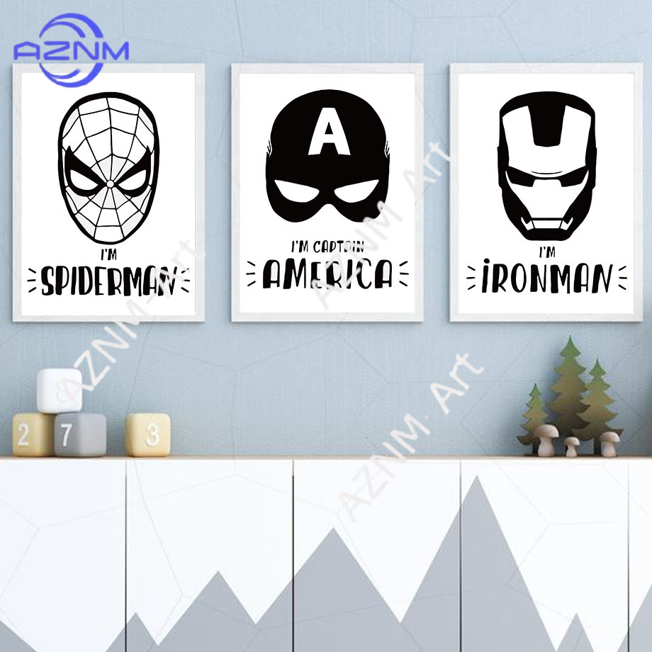 ศิลปะบนผนังภาพวาดบนผืนผ้าใบค้า - Baby Nursery Boy บทวิจารณ์และราคา